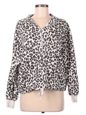 Old Navy Leopard Print Half-Zip Pullover size XXL